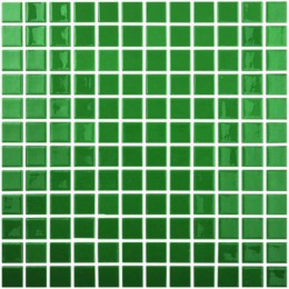 Tesela Lisos Verde Oscuro 2,5X2,5 Malla