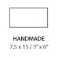 Handmade Beige 7.5X15 / 3"x6"