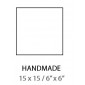 Handmade Beige 7.5X15 / 3"x6"